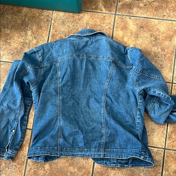 Live a Little Blue Denim Jacket Size XL - Picture 5 of 5